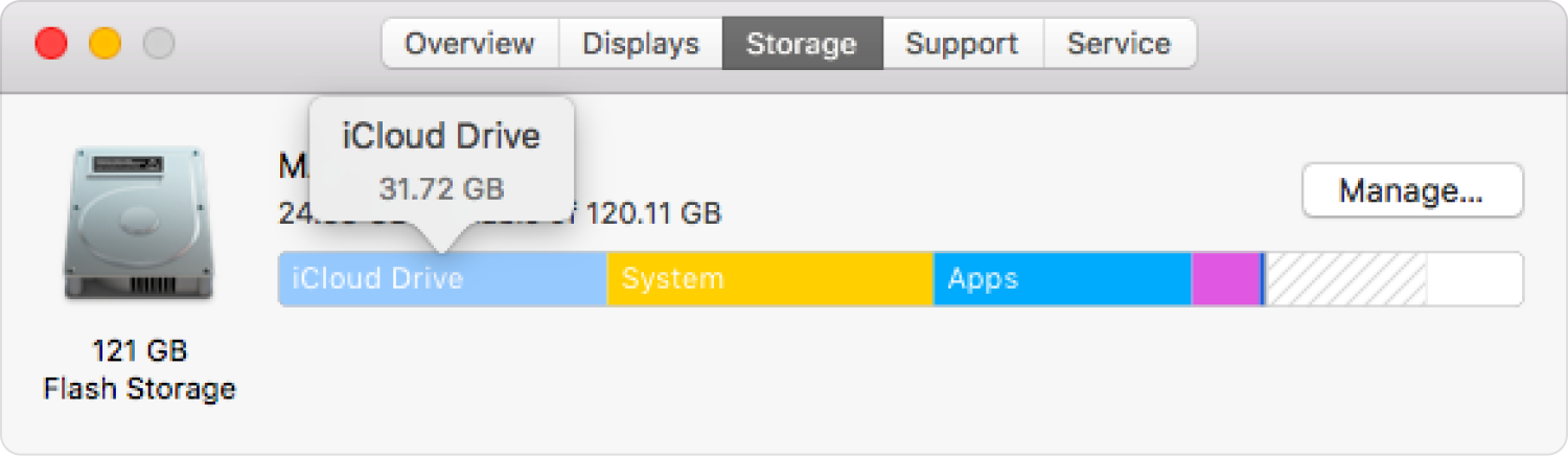 iCloud Drive 佔用 Mac 上的空間