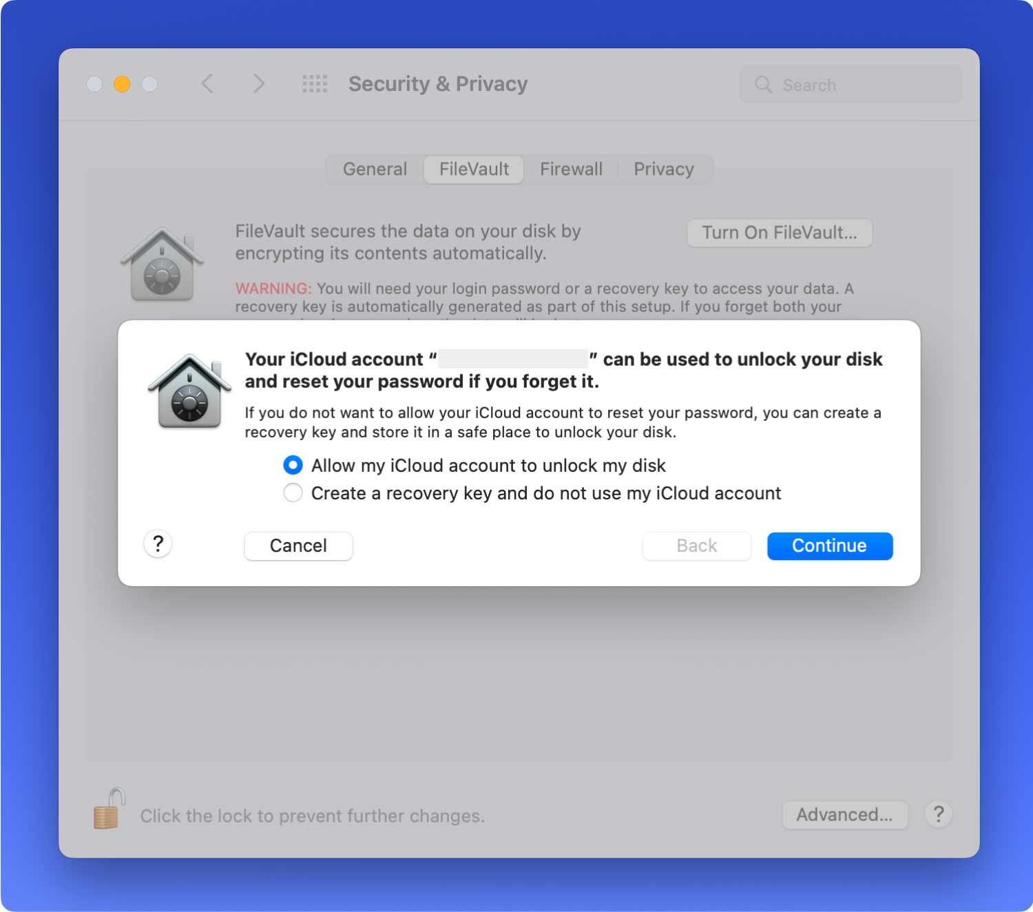 Osx Elcapitan Security Privacy Filevault-användare