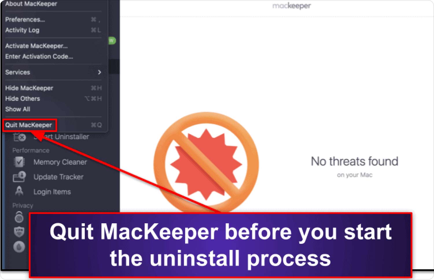 Uninstall MacKeeper on Mac Using App Uninstaller