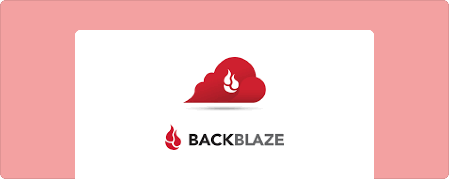 Stockage en nuage : Backblaze