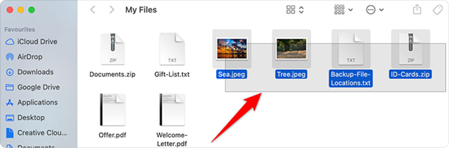 Select Multiple Files on Mac Computers