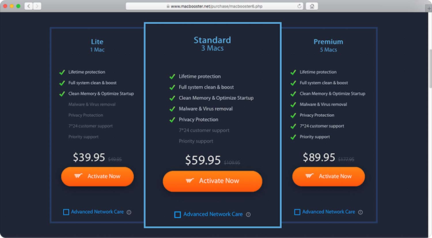 Costs And Pricing Packages of MacBooster