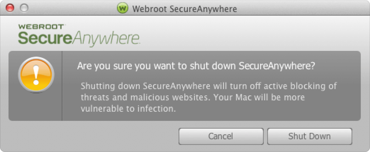 Désinstaller manuellement Webroot sur Mac