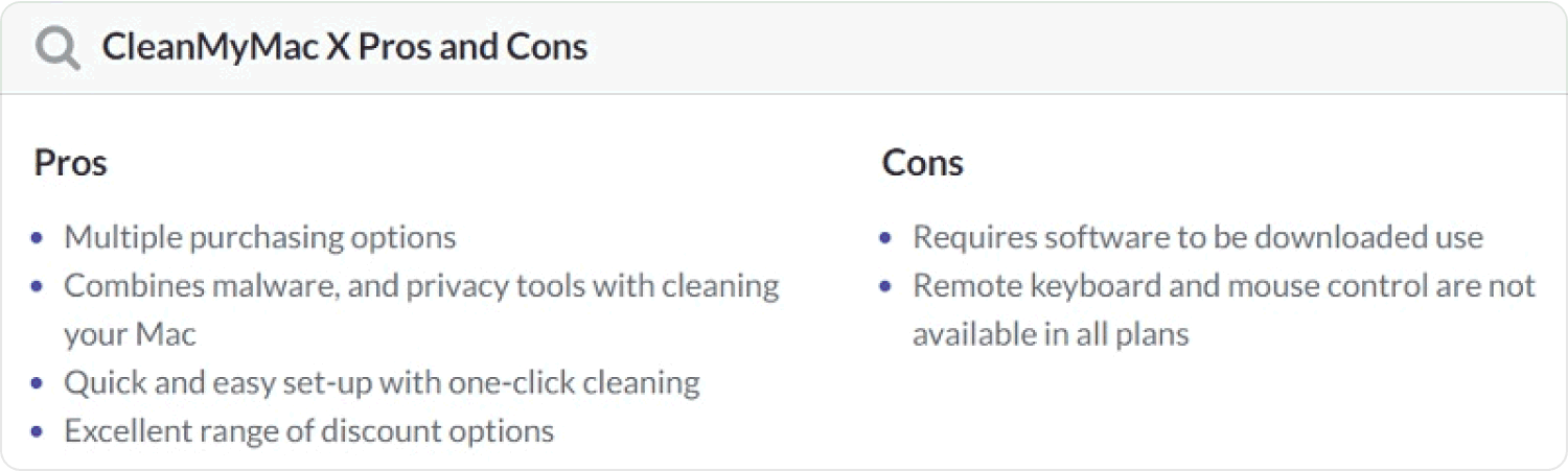 Pros And Cons of CleanMyMac