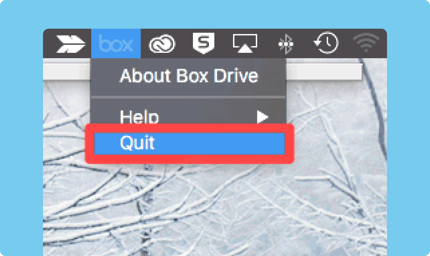 uninstall box drive mac