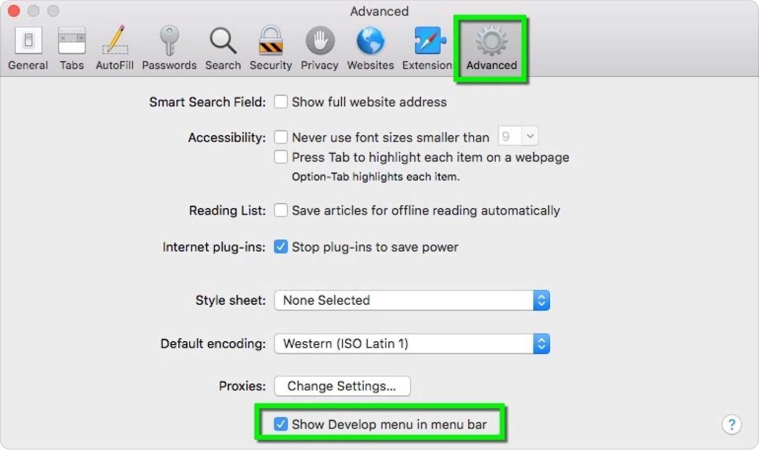 Limpe o cache do Safari para liberar armazenamento no Mac