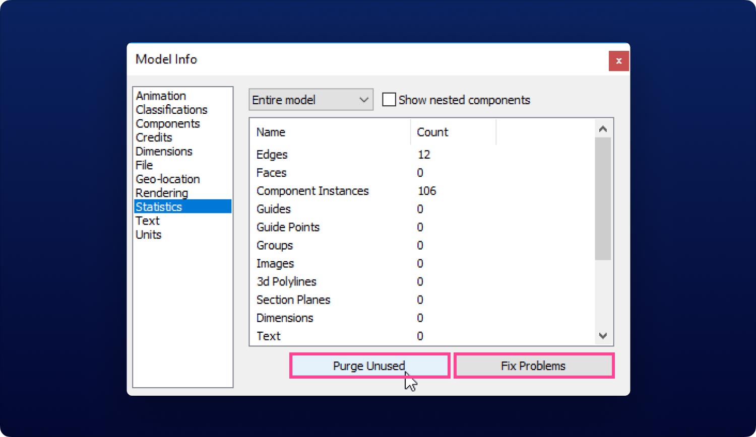 The Ways to Fix SketchUp Running Slow- Fix The Problems And Start Purging All The Unused Content