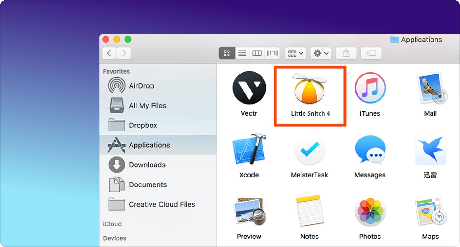 Supprimer manuellement Little Snitch sur Mac